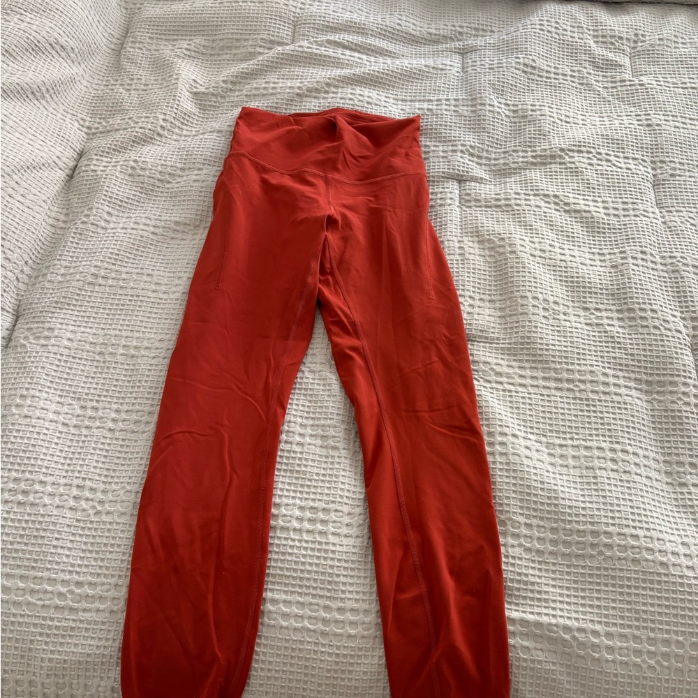 Lululemon Athletica Red Leggings